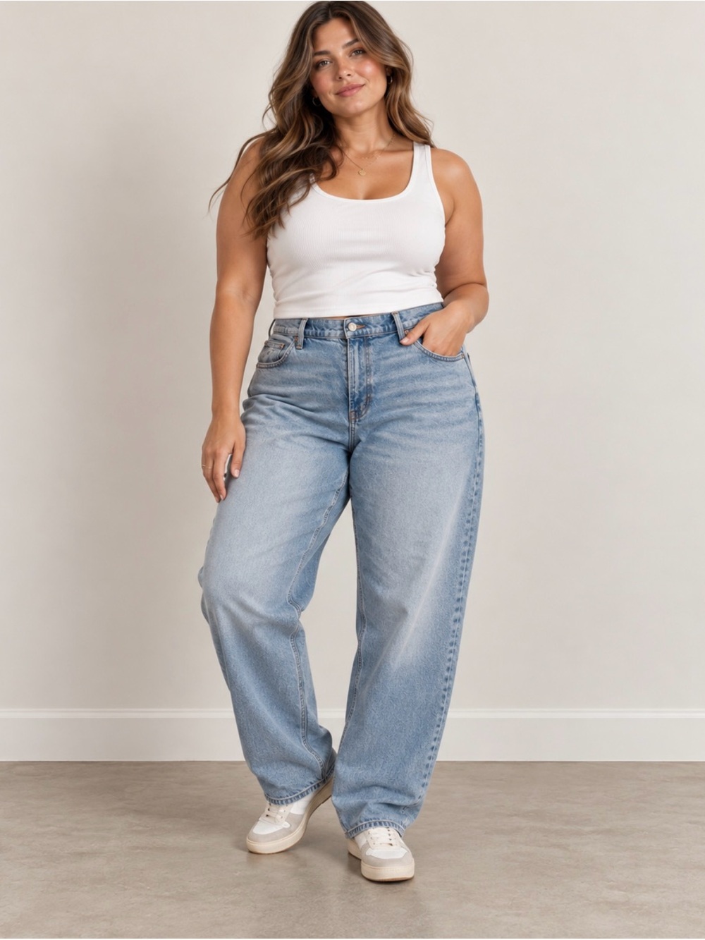 American Eagle Barrel Jeans 14 Light Wash Balloon Leg High Rise Denim